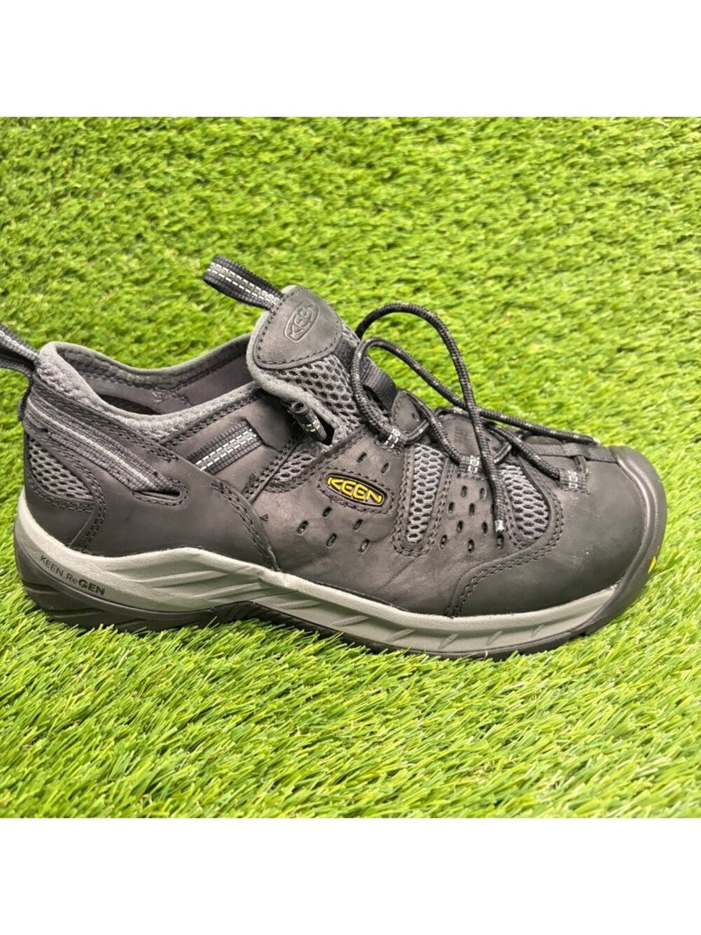 Keen Utility Atlanta Cool II Mens Size 8.5EE Black Steel Toe Safety Work Shoes